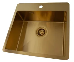 ADORA® Køkkenvaske|Optimus køkkenvask guld 550 x 530 mm Guldfinish