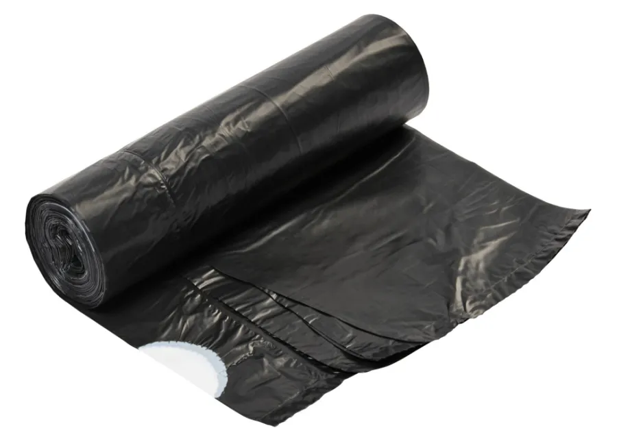 Husholdningsartikler|Affaldsposer m/snøreluk 30 liter - 15 stk. Sort