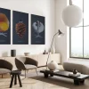 FibroTech Akustikpaneler & Tilbehør|Akustikbillede Art-Acoustic svanen 60 x 120 cm - mørk grå