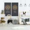 FibroTech Akustikpaneler & Tilbehør|Akustikbillede Art-Acoustic hear 60 x 120 cm - mørk grå