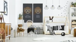 FibroTech Akustikpaneler & Tilbehør|Akustikbillede Art-Acoustic hear 60 x 120 cm - mørk grå