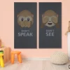 FibroTech Akustikpaneler & Tilbehør|Akustikbillede Art-Acoustic speak 60 x 120 cm - mørk grå