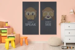 FibroTech Akustikpaneler & Tilbehør|Akustikbillede Art-Acoustic speak 60 x 120 cm - mørk grå