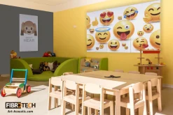 FibroTech Akustikpaneler & Tilbehør|Akustikbillede Art-Acoustic emoji III 60 x 120 cm