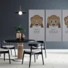 FibroTech Akustikpaneler & Tilbehør|Akustikbillede Art-Acoustic see 60 x 120 cm - lys grå
