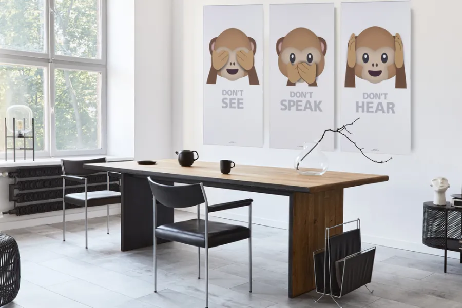 FibroTech Akustikpaneler & Tilbehør|Akustikbillede Art-Acoustic speak 60 x 120 cm - hvid