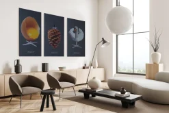 FibroTech Akustikpaneler & Tilbehør|Akustikbillede Art-Acoustic ægget 60 x 120 cm - mørk grå