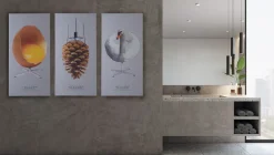 FibroTech Akustikpaneler & Tilbehør|Akustikbillede Art-Acoustic ægget 60 x 120 cm - lys grå