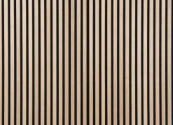 FibroTech Akustikpaneler & Tilbehør|Loftbeklædning|Akustikpanel Premium 22 x 605 x 2440 mm Ash