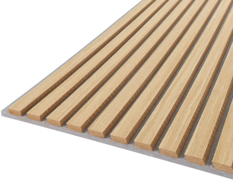 FibroTech Akustikpaneler & Tilbehør|Loftbeklædning|Akustikpanel Quanti 18 x 520 x 2440 mm Light oak