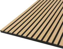 FibroTech Akustikpaneler & Tilbehør|Loftbeklædning|Akustikpanel Quanti 18 x 520 x 2440 mm - Køb i butik Light oak