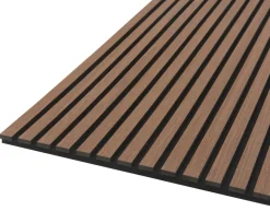 FibroTech Akustikpaneler & Tilbehør|Loftbeklædning|Akustikpanel Quanti 18 x 520 x 2440 mm Walnut