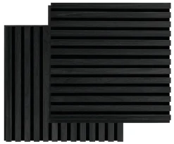 FibroTech Akustikpaneler & Tilbehør|Loftbeklædning|Akustikpanel Square 22 × 520 × 520 mm 2-pk. Black oak