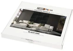 FibroTech Akustikpaneler & Tilbehør|Loftbeklædning|Akustikpanel Square 22 × 520 × 520 mm 2-pk. Black oak