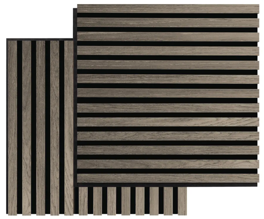 FibroTech Akustikpaneler & Tilbehør|Akustikpanel Square 22 × 520 × 520 mm 2-pk. Grey oak
