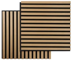 FibroTech Akustikpaneler & Tilbehør|Akustikpanel Square 22 × 520 × 520 mm 2-pk. Light oak