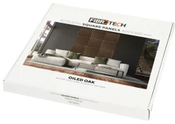 FibroTech Akustikpaneler & Tilbehør|Akustikpanel Square 22 × 520 × 520 mm 2-pk. Oiled oak
