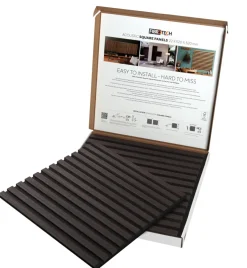 FibroTech Akustikpaneler & Tilbehør|Akustikpanel Square 22 × 520 × 520 mm 2-pk. Smoked oak