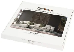 FibroTech Akustikpaneler & Tilbehør|Akustikpanel Square 22 × 520 × 520 mm 2-pk. Walnut