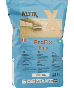 Alfix Fugeprodukter|ProFix Plus fliseklæber 18 kg Lysegrå