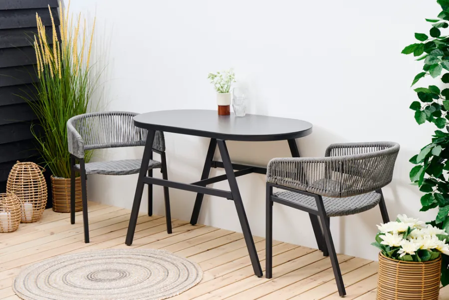 Sunlife® Caféborde & Caféstole|Altansæt Chicago - Sort