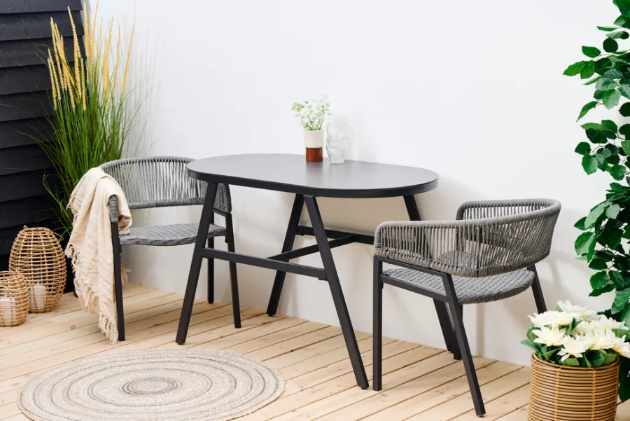 Sunlife® Caféborde & Caféstole|Altansæt Chicago - Sort