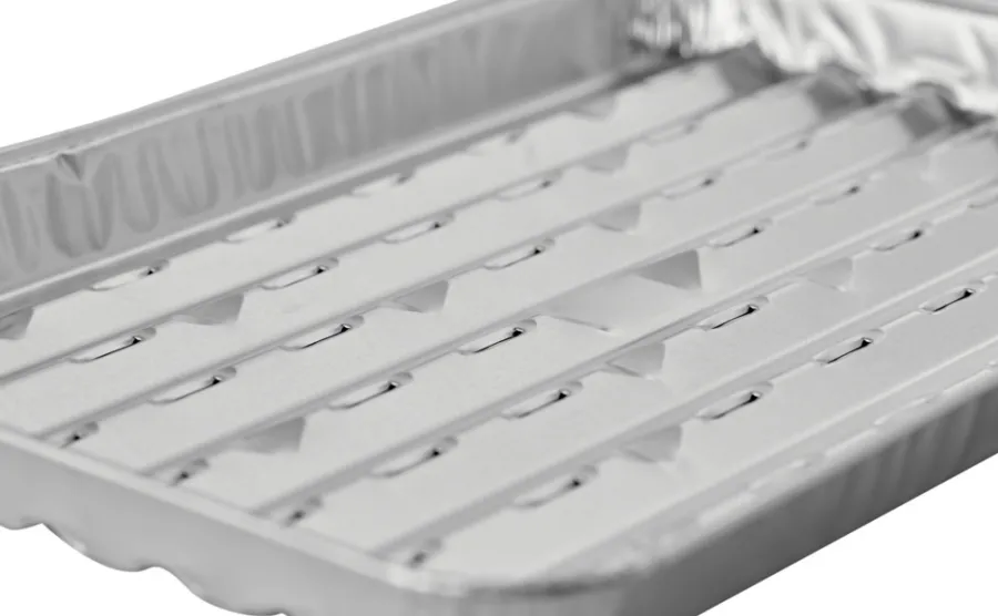 Grillexpert® Grilltilbehør|Alubakke med huller 34,2 x 22,8 cm 5 stk. -