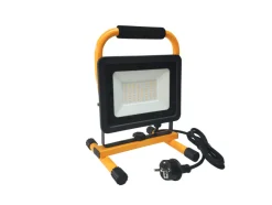 Arbejdslamper|Arbejdslampe på stativ inkl. 50 W LED-pære sort