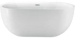 Badekar|Badekar ovalt fritstående L170 x B78 x H60 cm Hvid