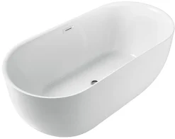 Badekar|Badekar ovalt fritstående L170 x B78 x H60 cm Hvid