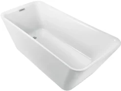 Badekar|Badekar rektangulært fritstående L170 x B78 x H60 cm