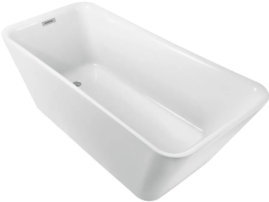 Badekar|Badekar rektangulært fritstående L170 x B78 x H60 cm