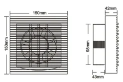 GRAD Ventilation|Badrumsventilator u/styring - Hvid