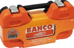 Bahco Spændeværktøj|topnøglesæt 1/4" + 3/8" - 34 dele