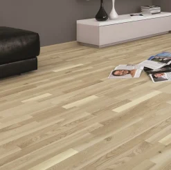 Barlinek Gulve|parketgulv ask hvid lak 3-stav 3,18 m²
