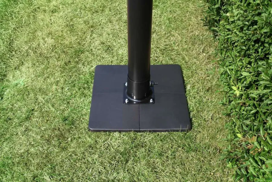Swim & Fun Udendørsbrusere|Campingudstyr|Base til solbruser 50 x 50 cm - Sort