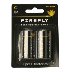 Firefly Batterier|Batteri alkaline C LR14 2-pk. -