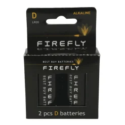 Firefly Batterier|Batteri alkaline D LR20 2-pk. -
