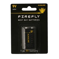 Firefly Batterier|Batteri alkaline 9 V 6LR61 1 stk. -