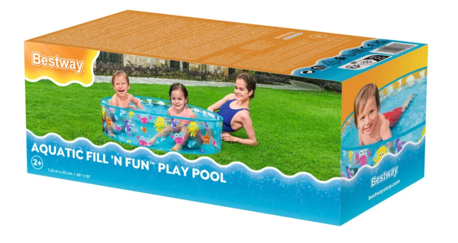 Bestway Pools|Aqautic Fill 'N Fun børnepool Ø122 cm
