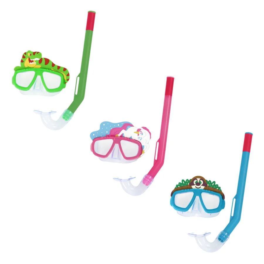 Bestway Strand- & Badelegetøj|svømmemaske og snorkel - 3 dyredesigns