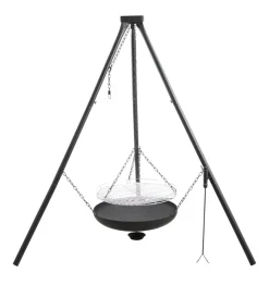 Grillexpert® Bålfad & Tilbehør|Bålsted tripod med bålfad og rist Ø55 cm -