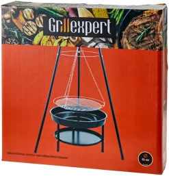 Grillexpert® Bålfad & Tilbehør|Bålsted tripod med bålfad og rist -