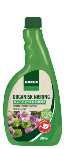 Borup ECO Gødning|organisk næring gødning til blomster 600 ml