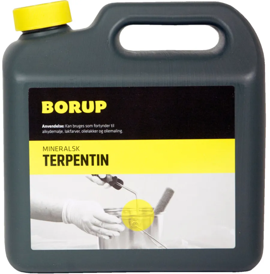 Borup Øvrige Kemikalier|mineralsk terpentin 2,5 liter