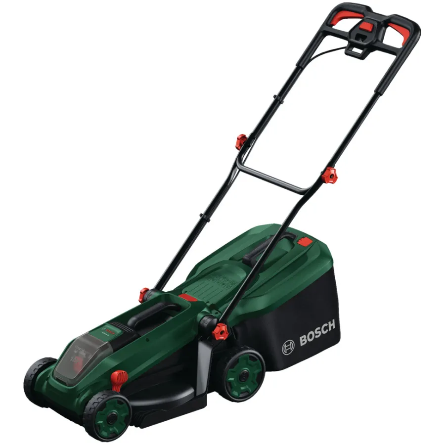 Bosch Plæneklippere|Akku Rotak 3-i-1-plæneklipper 18 V 5,0 Ah