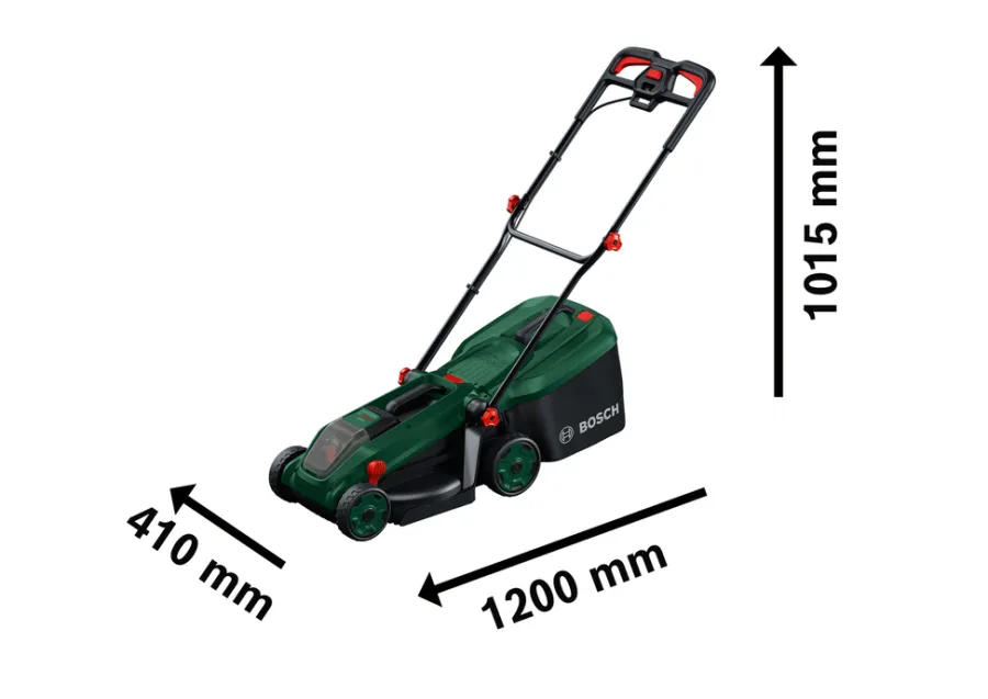 Bosch Plæneklippere|Akku Rotak 3-i-1-plæneklipper 18 V 5,0 Ah