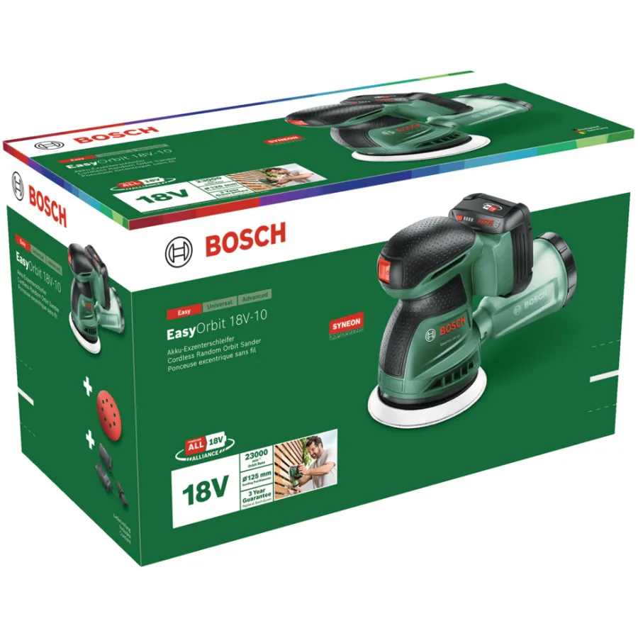 Bosch Polere- & Slibemaskiner|EasyOrbit 18V-10 akku excentersliber