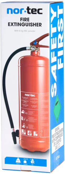 Nor-Tec Røgalarmer & Brandslukkere|Brandslukker pulver ABC 6 kg