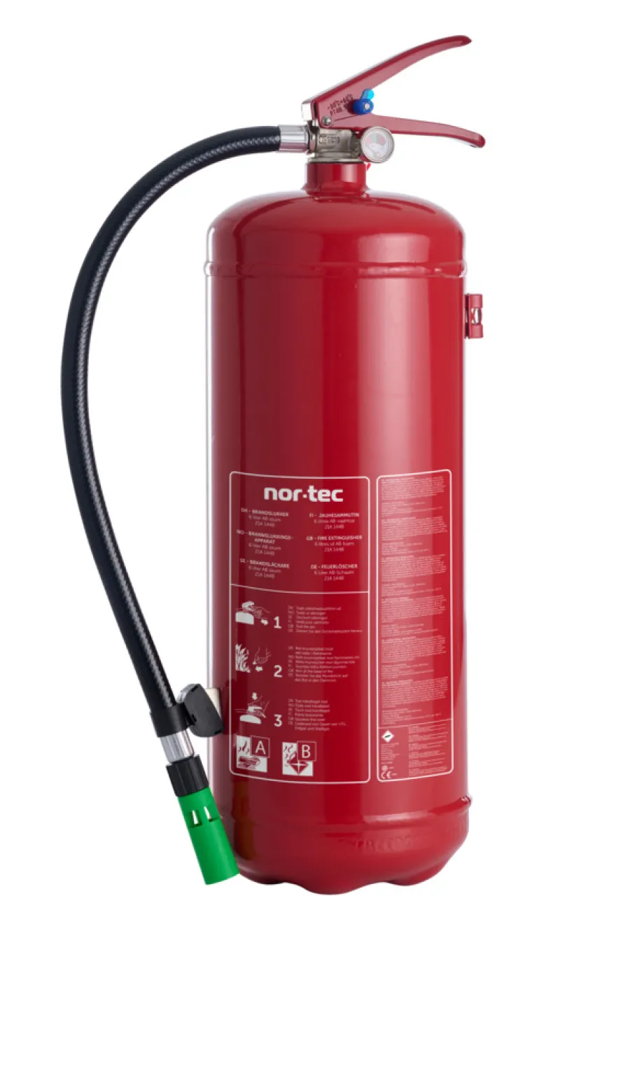 Nor-Tec Røgalarmer & Brandslukkere|Brandslukker skum AB 6 liter